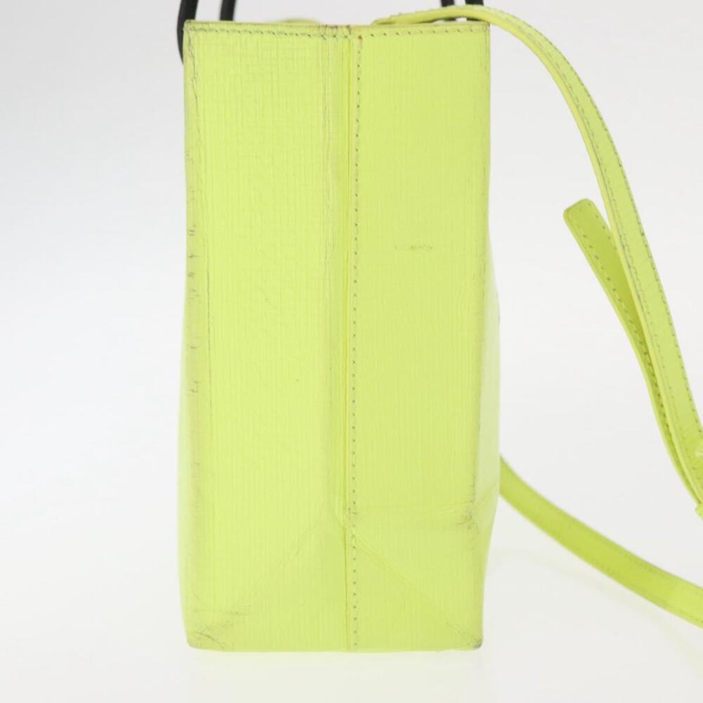 BALENCIAGA Tote Bag Leather 2way Yellow 572411 Auth bs31818 - Picture 4 of 16